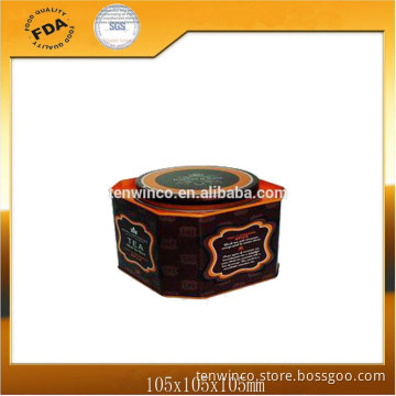 Octagonal Tea Tin Box